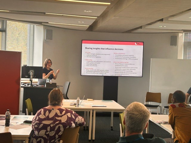 Anja-Maaike Green presents at the conference